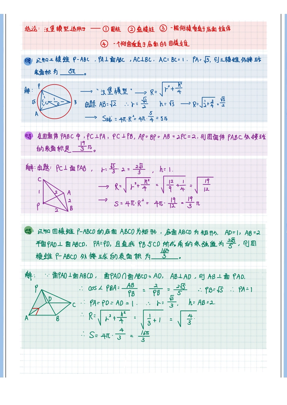 2025高考数学专题笔记高考专题笔记—立体几何02—外接球与内切球（空白版）.pdf_第3页