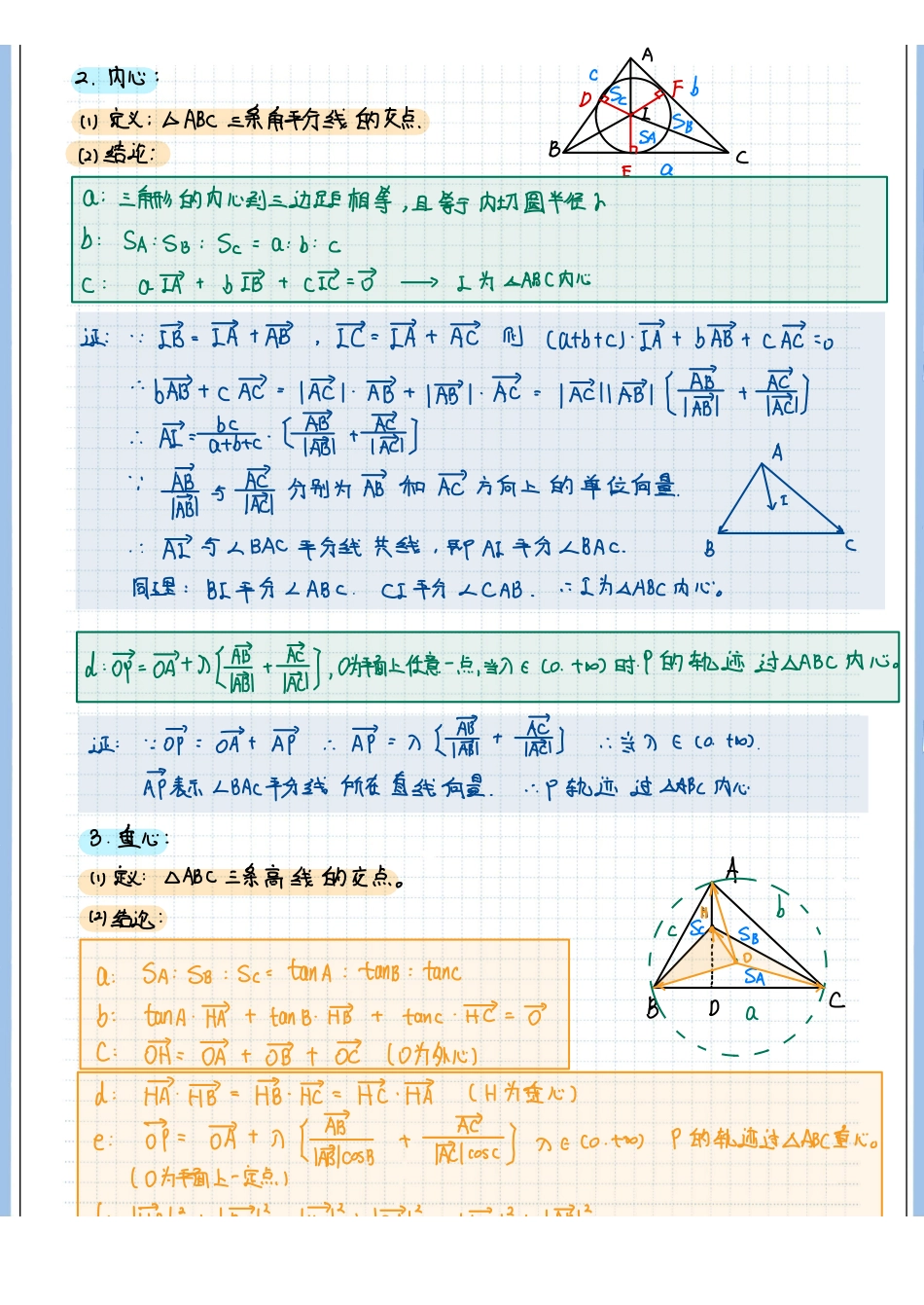 2025高考数学专题笔记高考专题笔记—平面向量03—平面向量与奔驰定理.pdf_第3页
