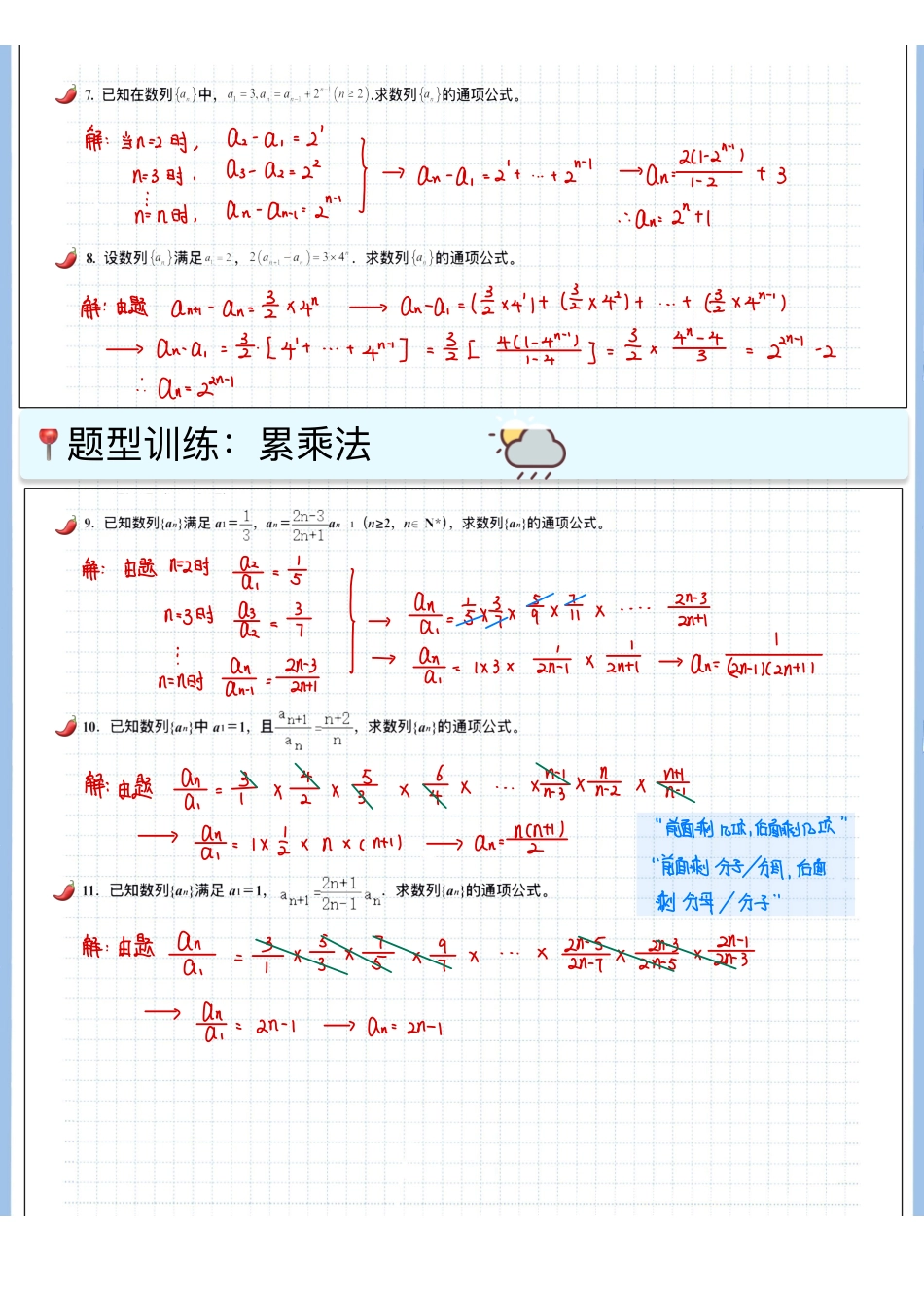 2025高考数学专题笔记高考专题笔记-数列03-数列通项（一）.pdf_第3页