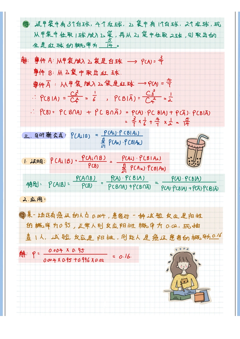 2025高考数学专题笔记高考专题笔记-随机变量及其分布01-条件概率与全概率（空白版）-2.pdf_第2页