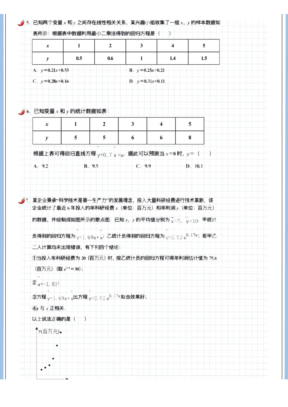 2025高考数学专题笔记高考专题笔记-统计分析01-成对数据的统计相关性（空白版）.pdf_第3页