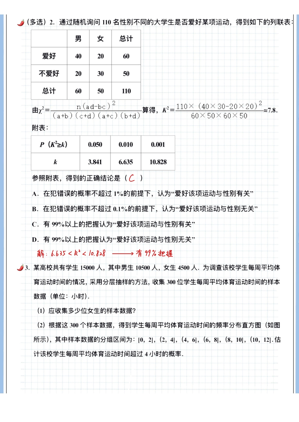 2025高考数学专题笔记高考专题笔记-统计分析02-独立性检验.pdf_第2页