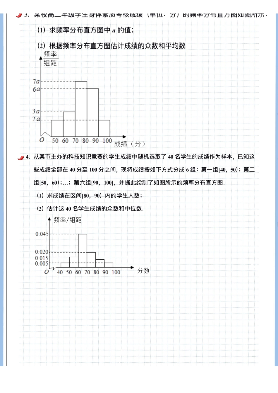 2025高考数学专题笔记高考专题笔记-统计与概率02-统计图表（空白版）.pdf_第3页