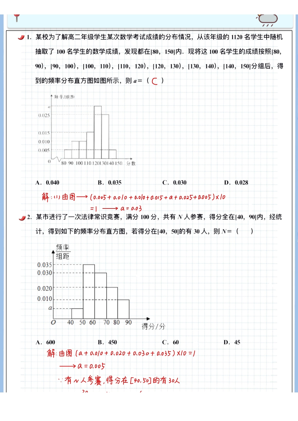 2025高考数学专题笔记高考专题笔记-统计与概率02-统计图表.pdf_第2页