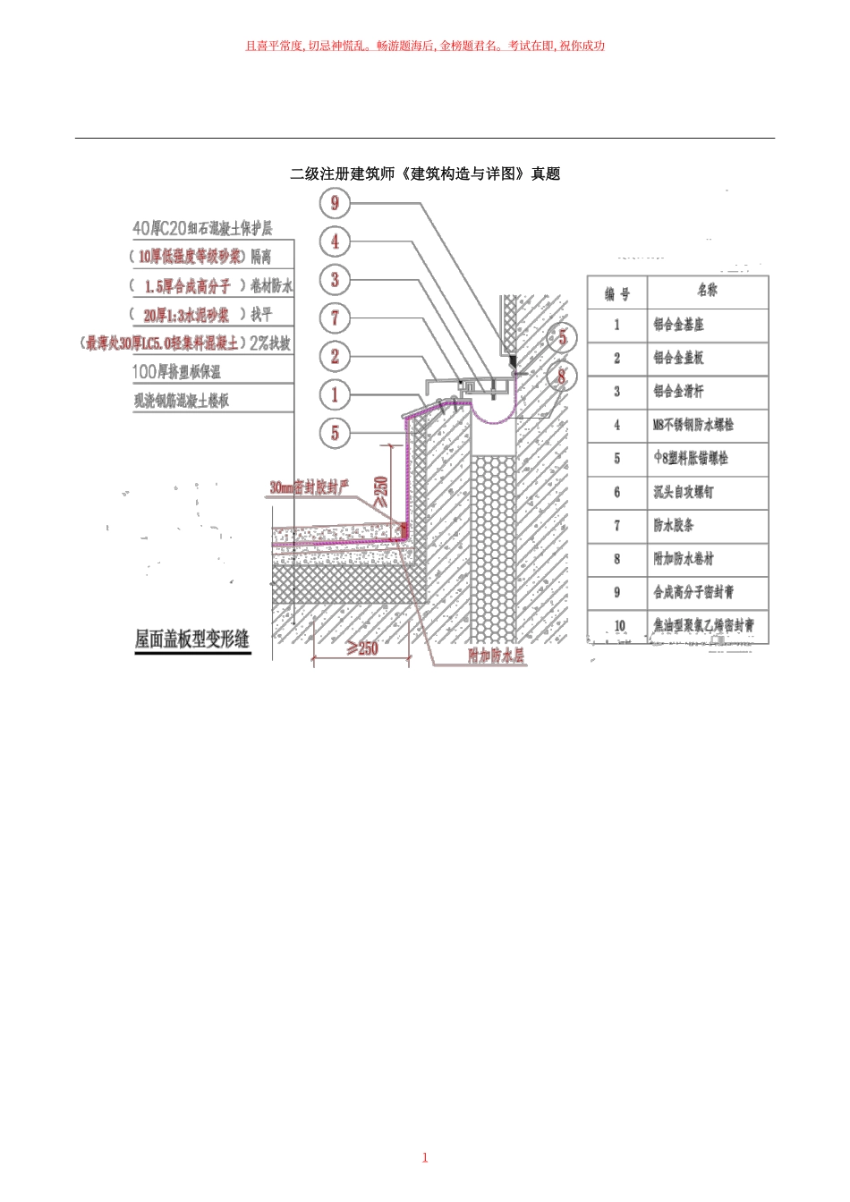 2022二级注册建筑师《建筑构造与详图》真题.pdf_第1页