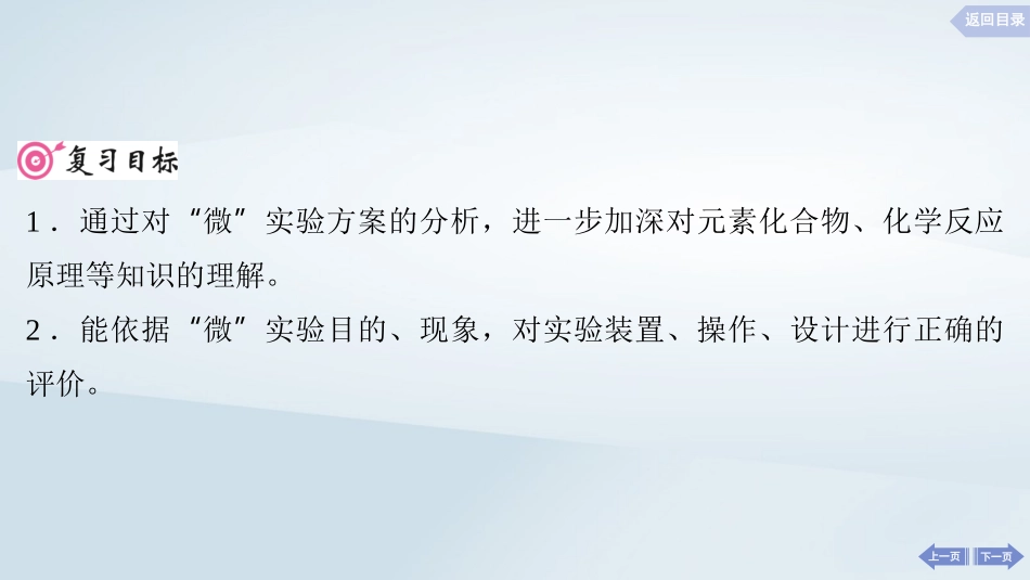 2025届高考化学一轮总复习第11章化学综合实验第54讲“微”实验方案的设计与评价课件.pptx_第2页