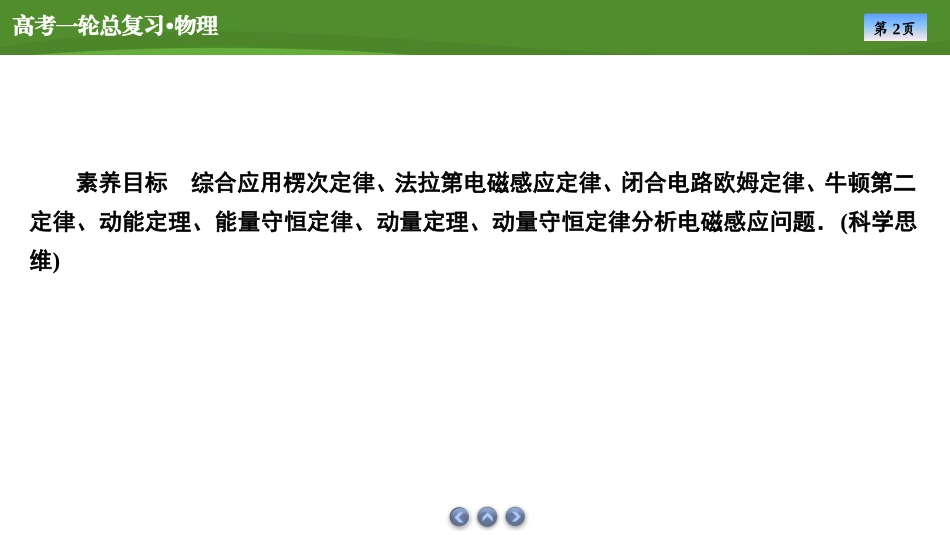 2025届高考物理知识梳理课件第十章　专题十二电磁感应综合应用（共31张ppt）.pptx_第2页