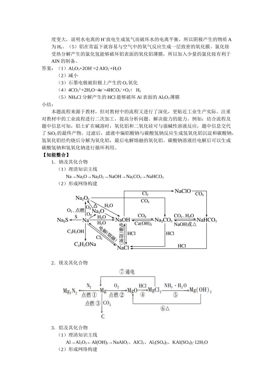 2025届高三化学一轮专题复习讲义（16）-专题四第一讲 金属及其化合物（一）.doc_第2页