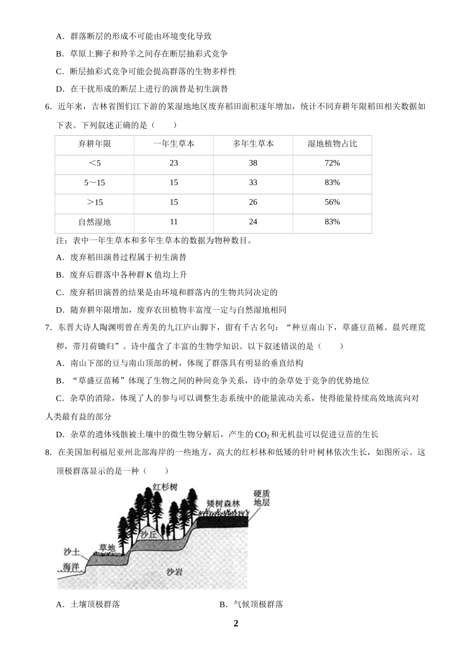 2025年菁优高考生物解密之群落.docx_第2页
