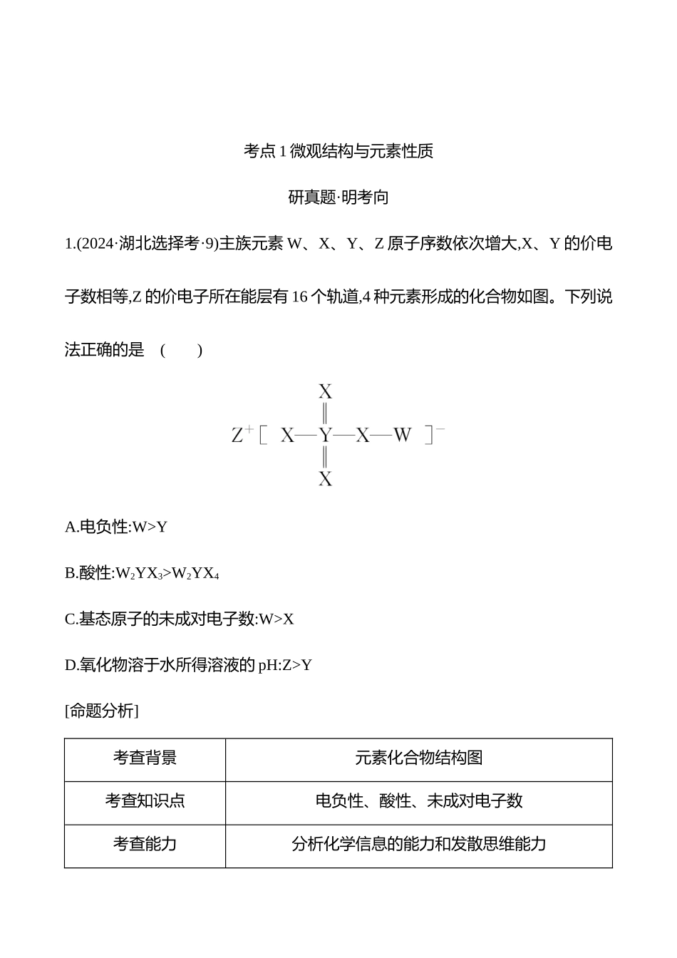 板块六  小题专攻过关1 元素周期律与元素性质-2025版世纪金榜二轮化学收官专项辅导与训练.docx_第2页