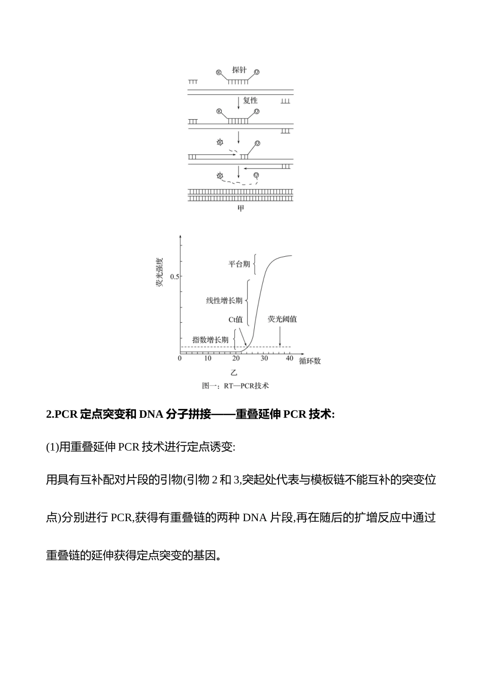 高阶思维应用11 PCR原理、技术与应用-2025版世纪金榜二轮生物收官专项辅导与训练.docx_第2页