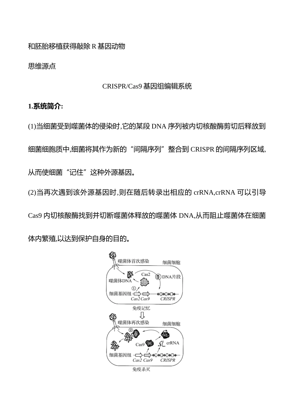 高阶思维应用12 基因组编辑技术-2025版世纪金榜二轮生物收官专项辅导与训练.docx_第3页