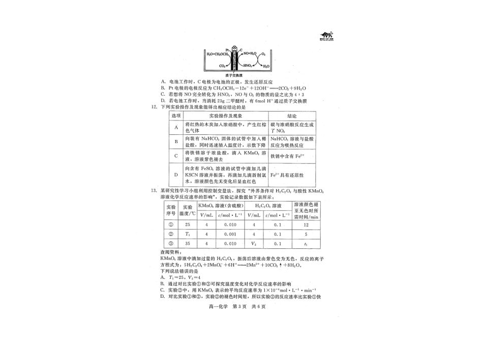 河北省NT20名校联合体2024-2025学年高一下学期6月期末化学试题.pdf_第2页