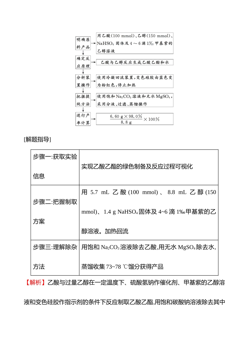 题型突破(二)  2 有机综合实验-2025版世纪金榜二轮化学收官专项辅导与训练.docx_第3页