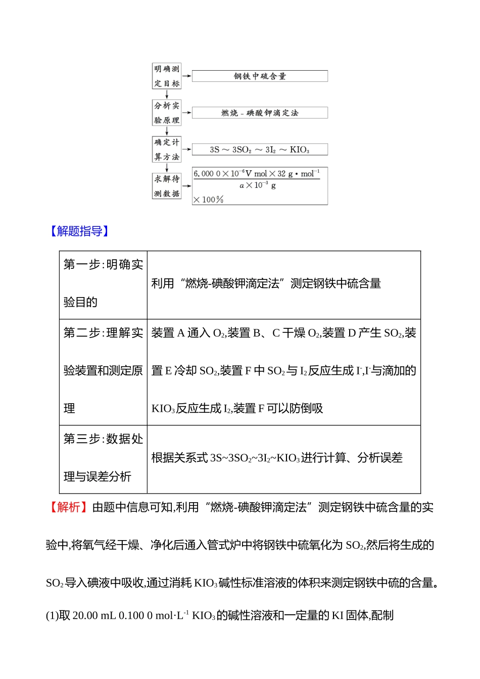 题型突破(二)  3 定量实验-2025版世纪金榜二轮化学收官专项辅导与训练.docx_第3页