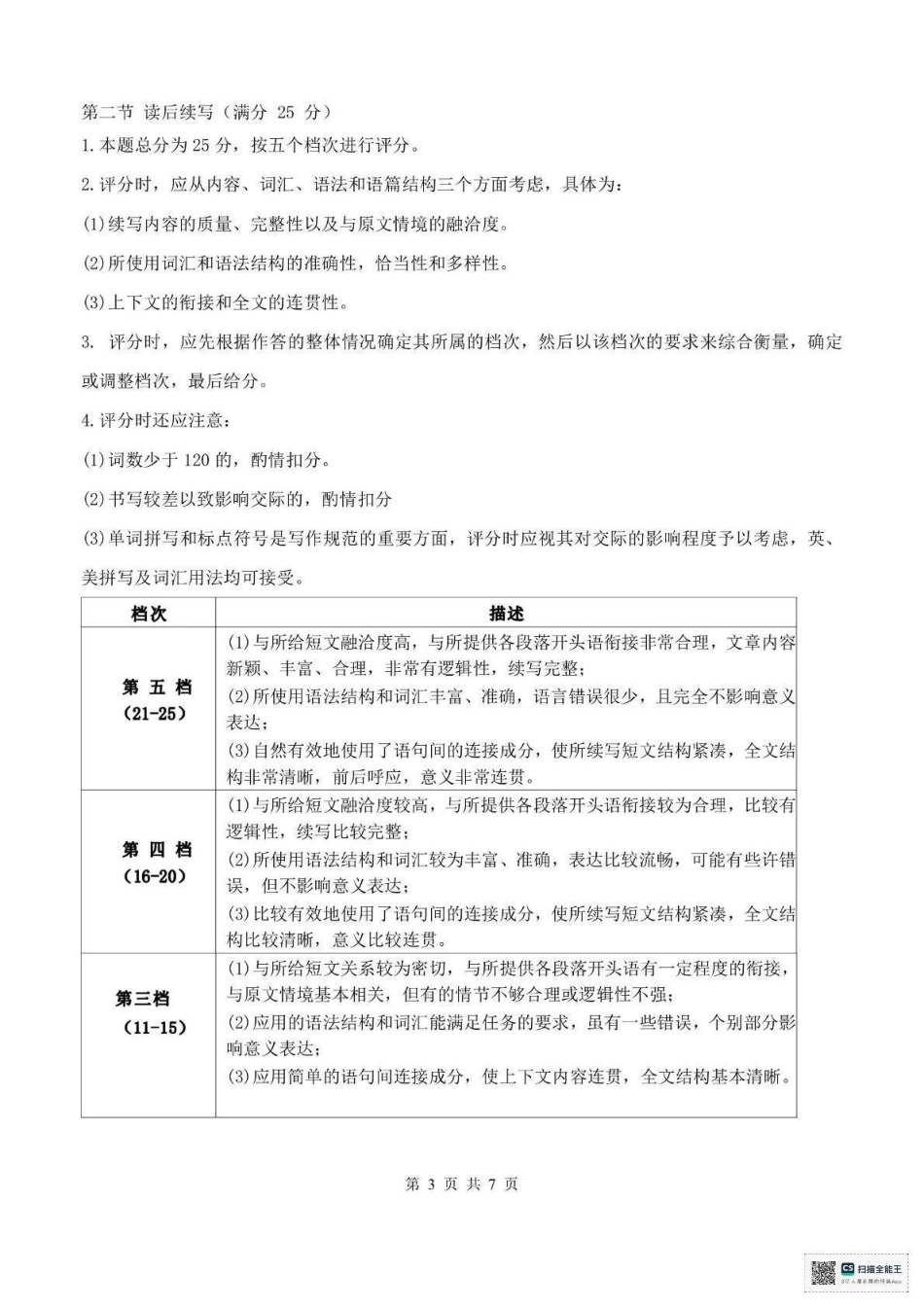 温州市环大罗山联盟2024-2025高二下期末-英语答案.pdf_第3页