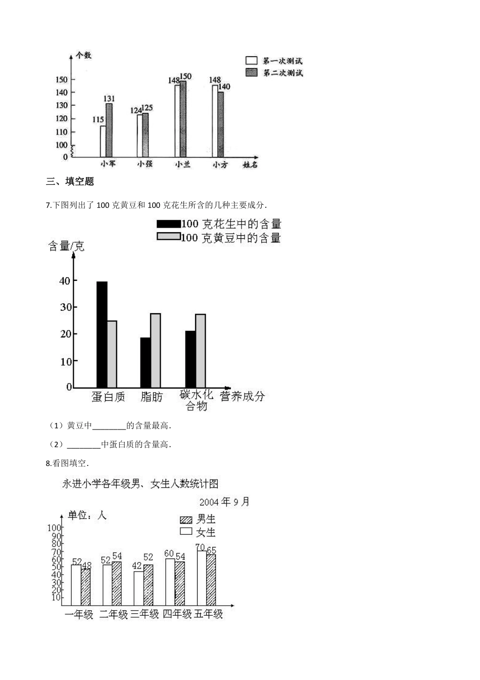 8.2复式条形统计图 课时练01含答案.pdf_第2页