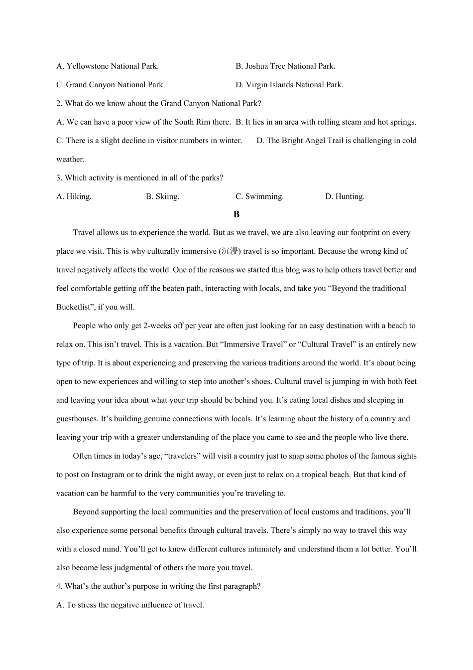 选择性必修四Unit2选拔卷【单元测试】高一英语尖子生选拔卷人教版2019选择性必修四考试版含答案.pdf_第2页