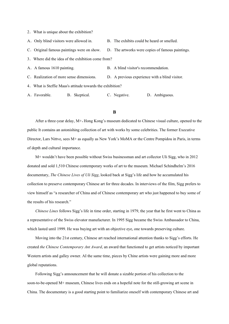 选择性必修三Unit1选拔卷【单元测试】高一英语尖子生选拔卷人教版2019选择性必修三考试版含答案.pdf_第2页