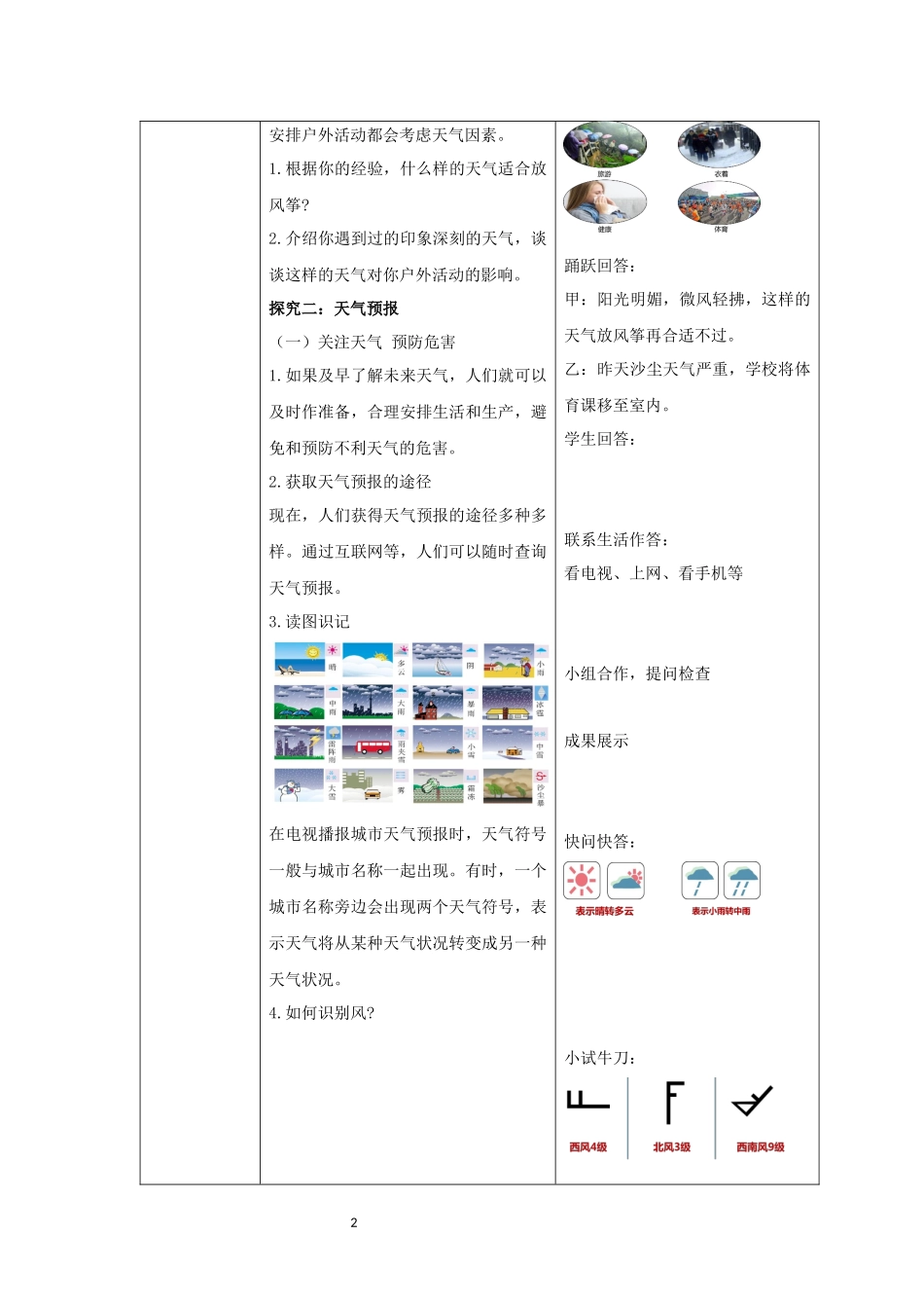 地理人教版2024版七年级初一上册4.1多变的天气教学教案教学设计01.docx_第2页