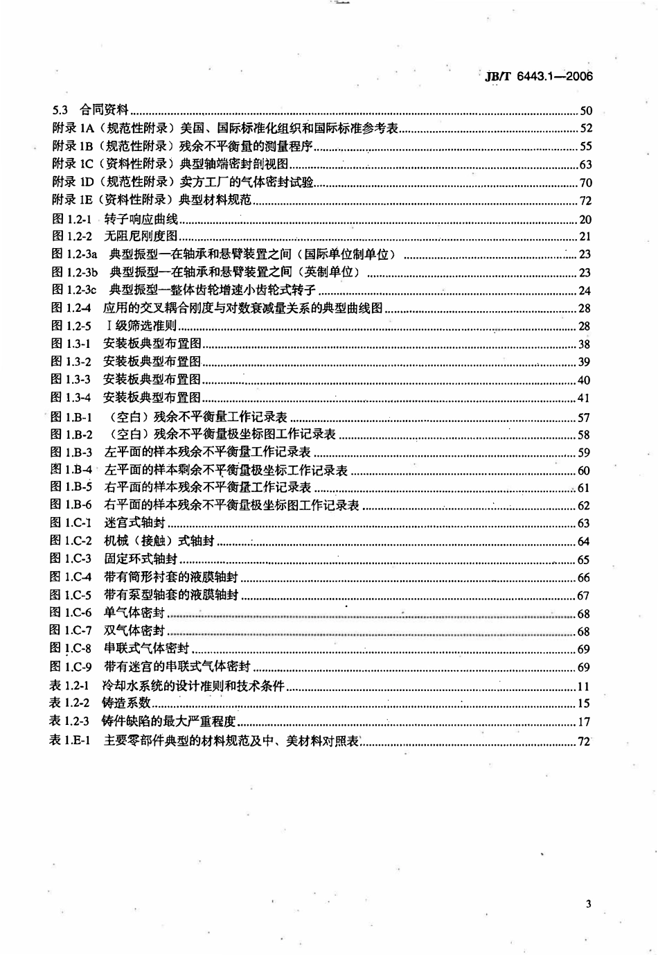 JBT 6443.1-2006石油、化学和气体工业用轴流、离心压缩机及膨胀机-压缩机 第1部分：一般要求.pdf_第3页