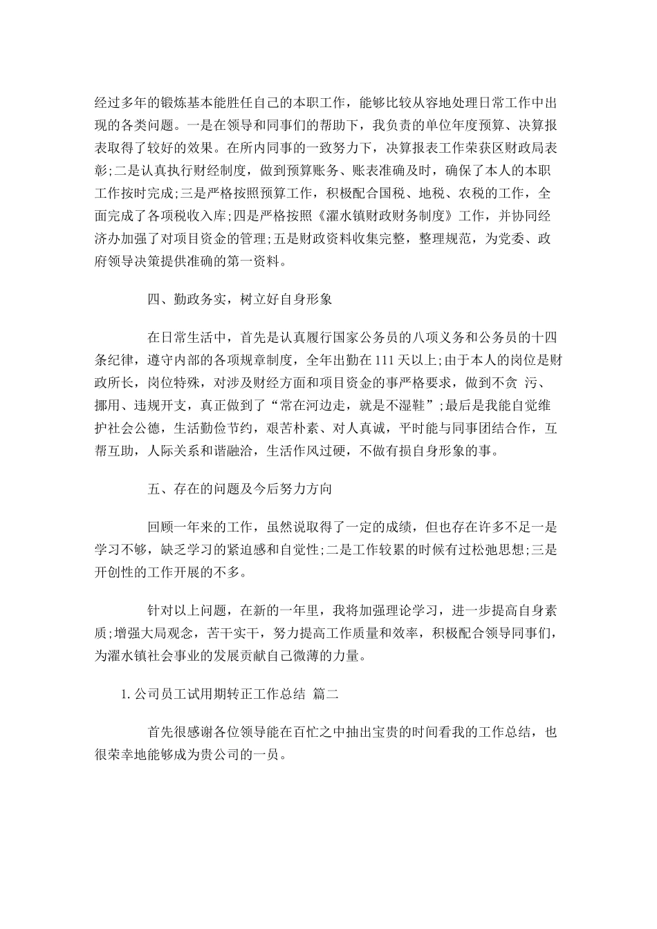 公司员工试用期转正工作总结.docx_第2页