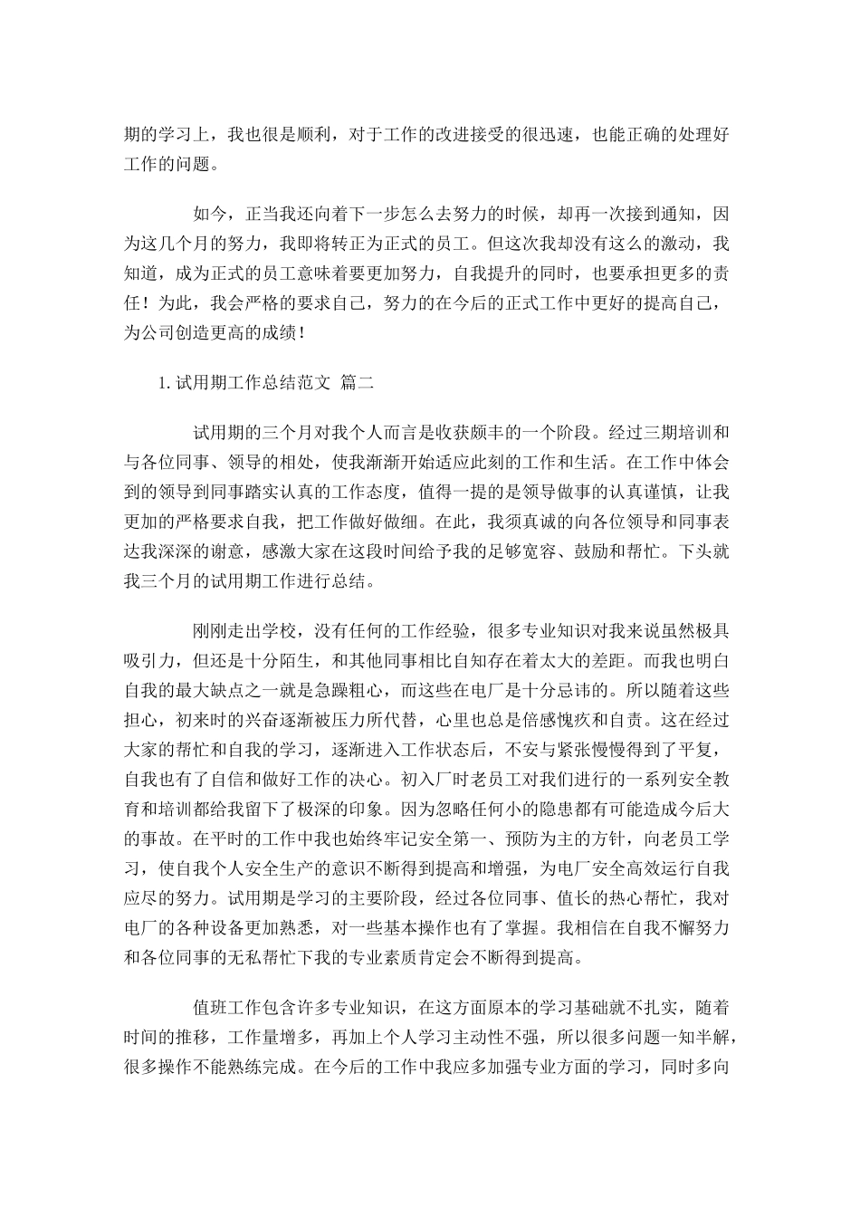 试用期工作总结范文（精选10篇）2.docx_第2页