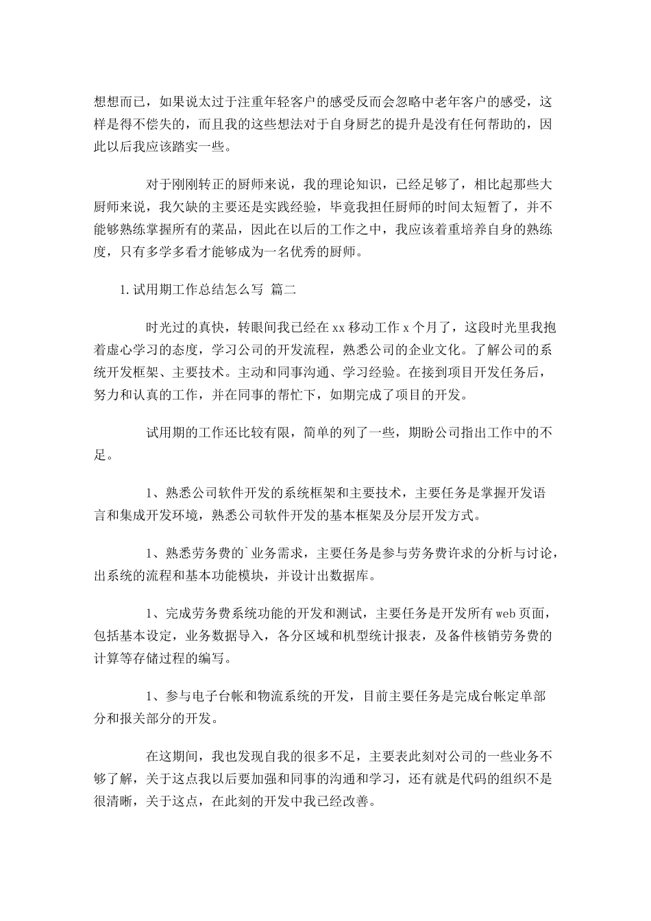 试用期工作总结怎么写（精选10篇）.docx_第2页