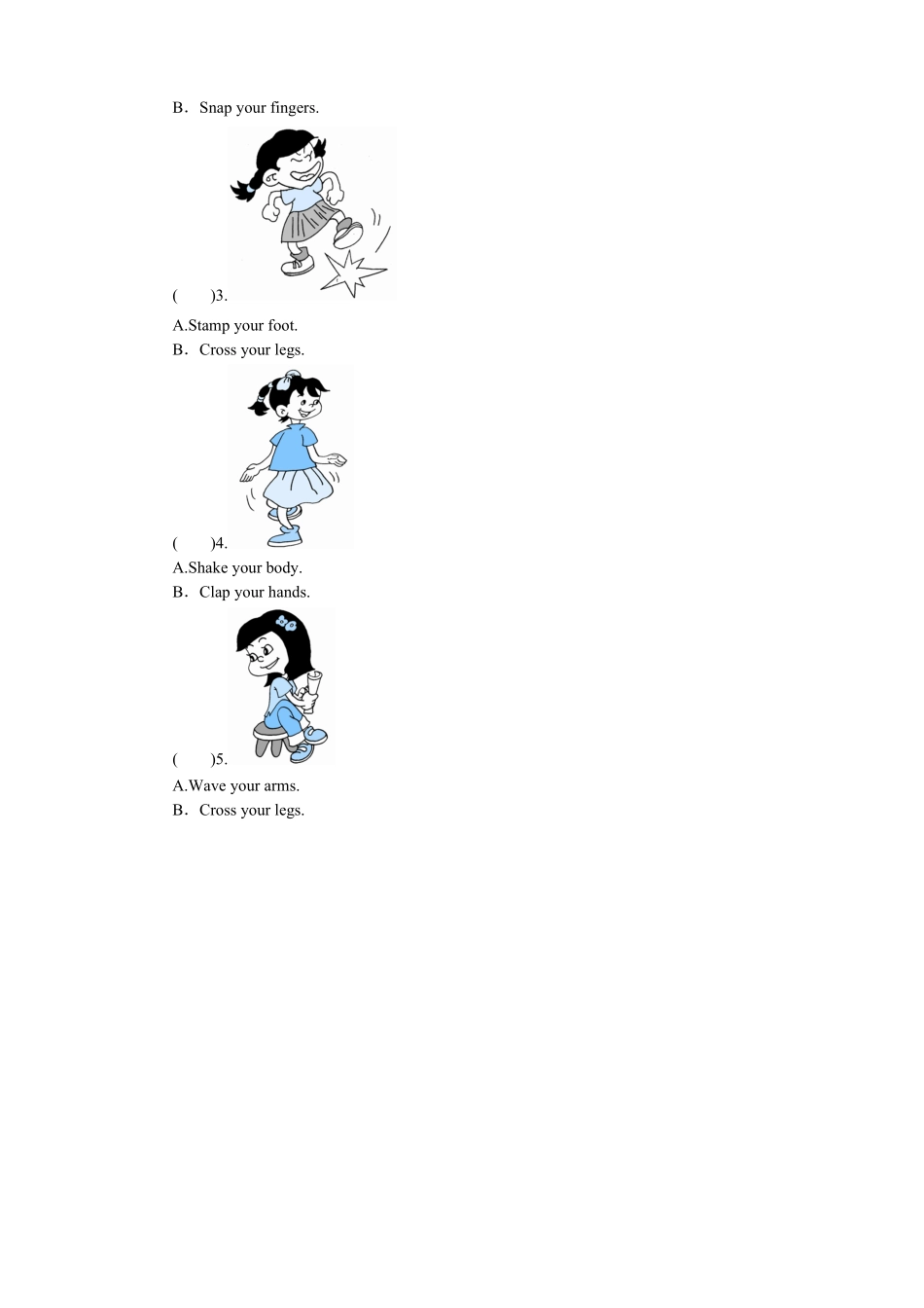 人教PEP版英语三年级上册课时测评unit3Lookatme-PartB练习及答案2含答案.pdf_第2页