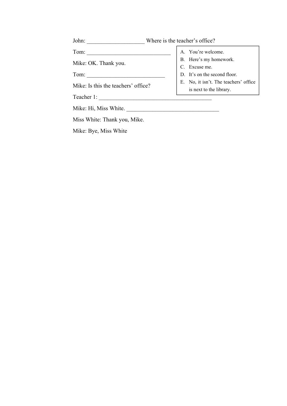 人教PEP版英语四年级下册四英下期中测试卷5含答案.pdf_第3页