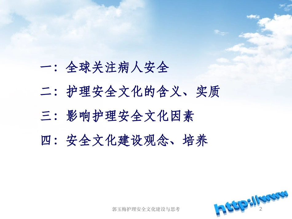 郭玉梅护理安全文化建设与思考培训课件.pptx_第2页