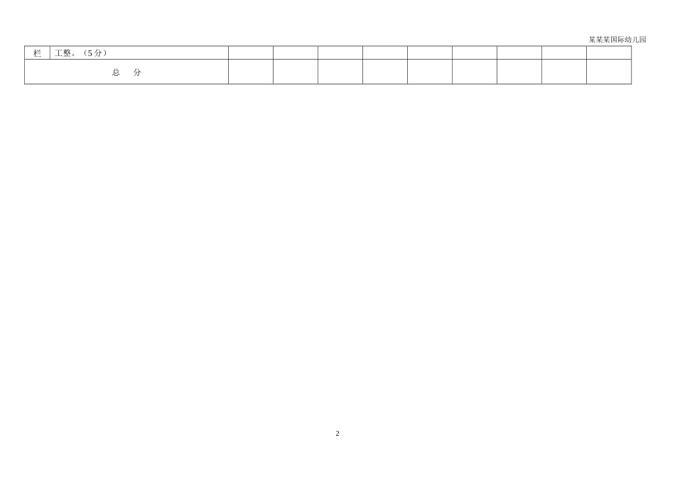 幼儿园主题墙评分表.docx_第2页