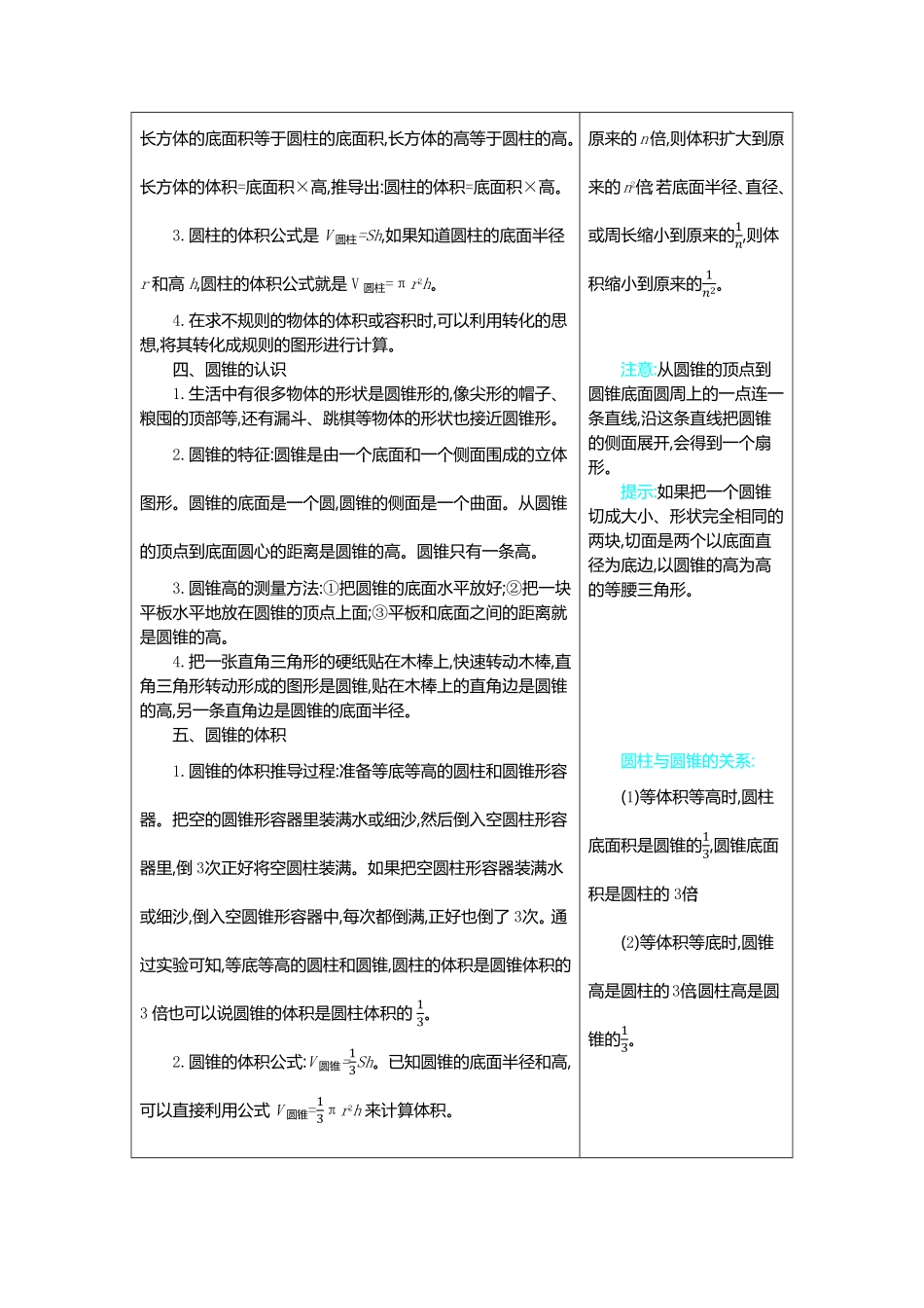 人教版小学五年级数学上册3　圆柱与圆锥（含答案）.pdf_第2页