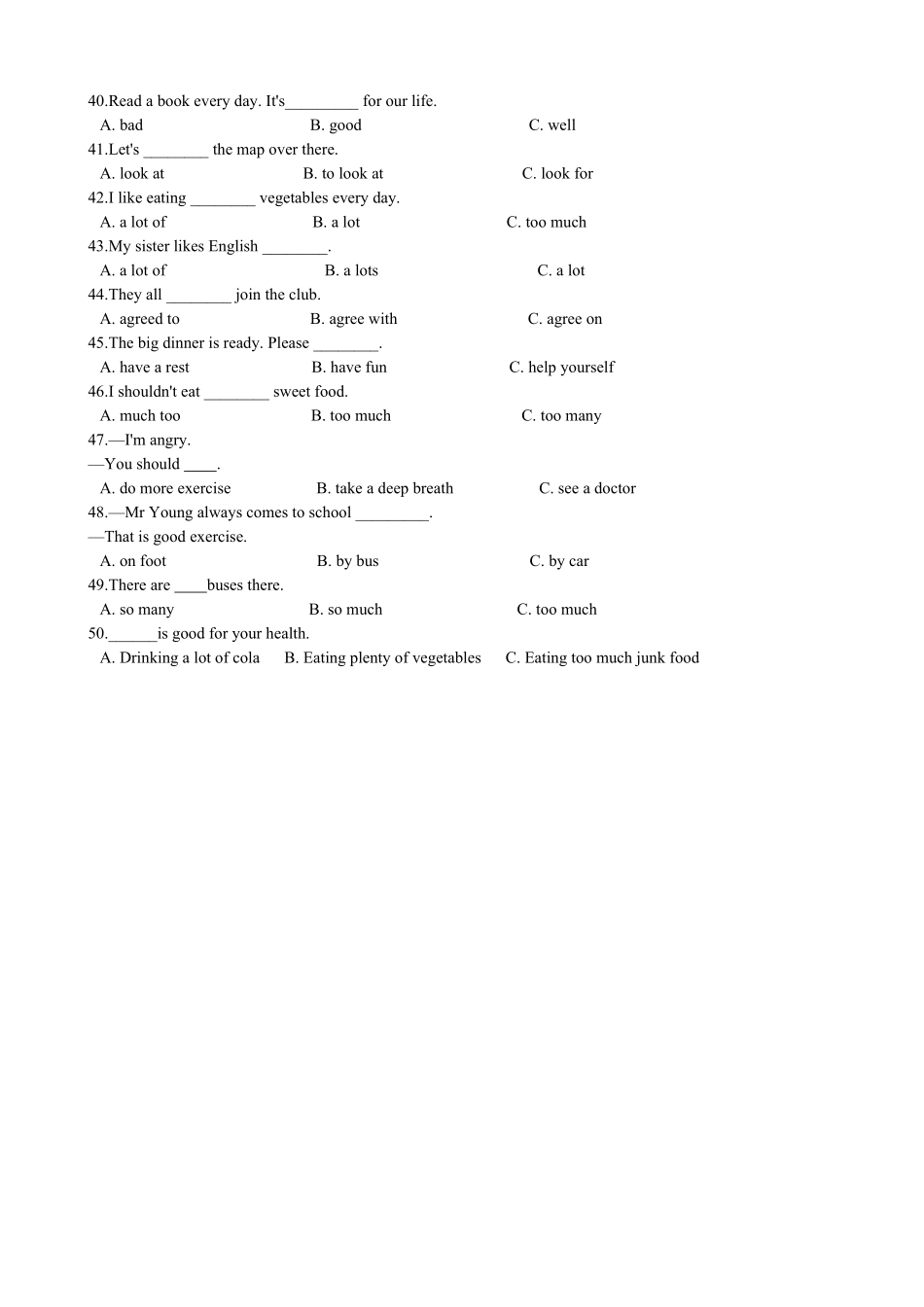 小升初英语专题复习（语法专练）短语辨析8页.pdf_第3页