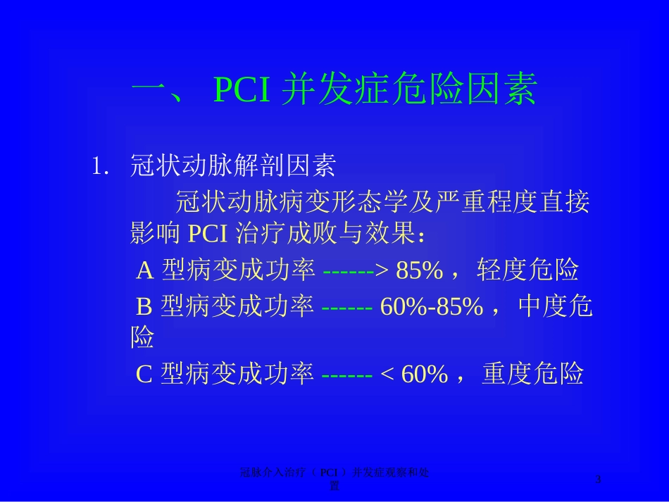 冠脉介入治疗PCI并发症观察和处置培训课件.pptx_第3页