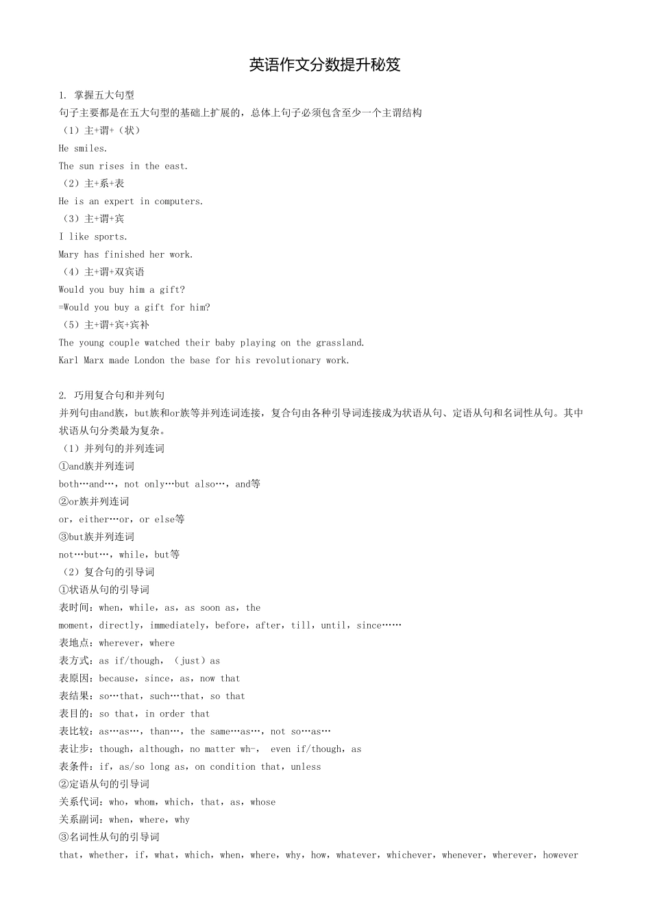 英语作文分数提升秘笈.pdf_第1页