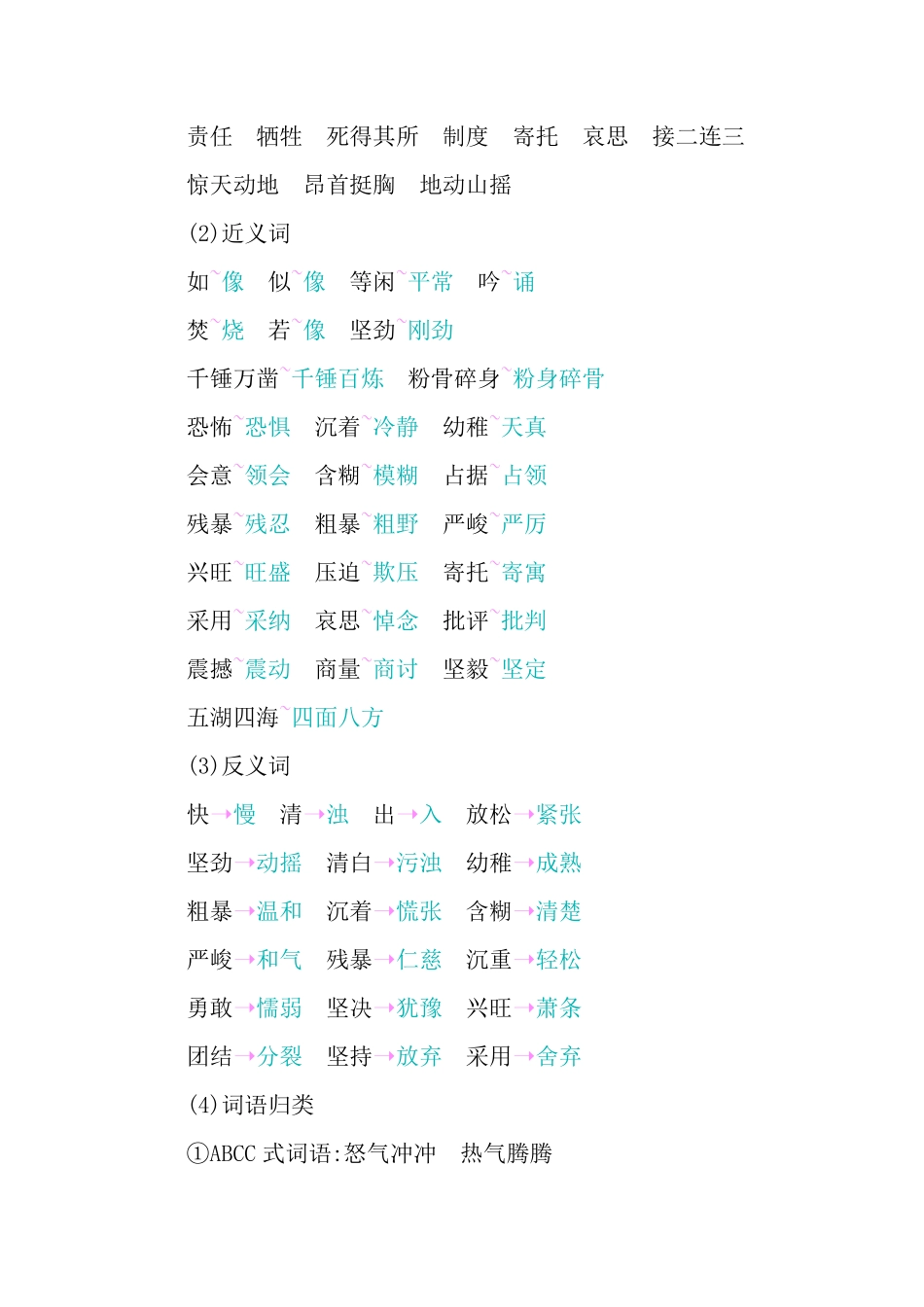 有答案-人教部编版六年级语文下册第四单元知识小结.pdf_第2页