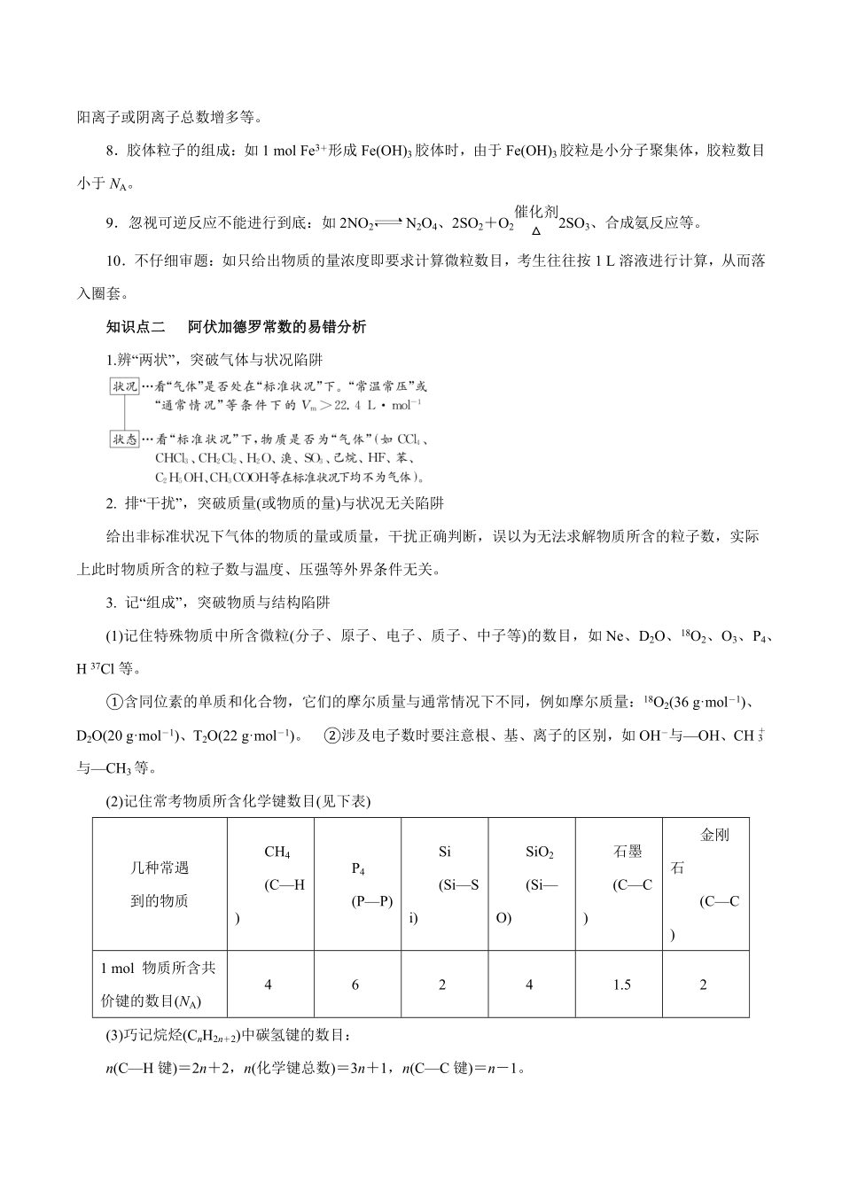 专题讲座（一）阿伏加德罗常数的突破（讲）解析版【公益公众号：筱雅同学】.pdf_第2页