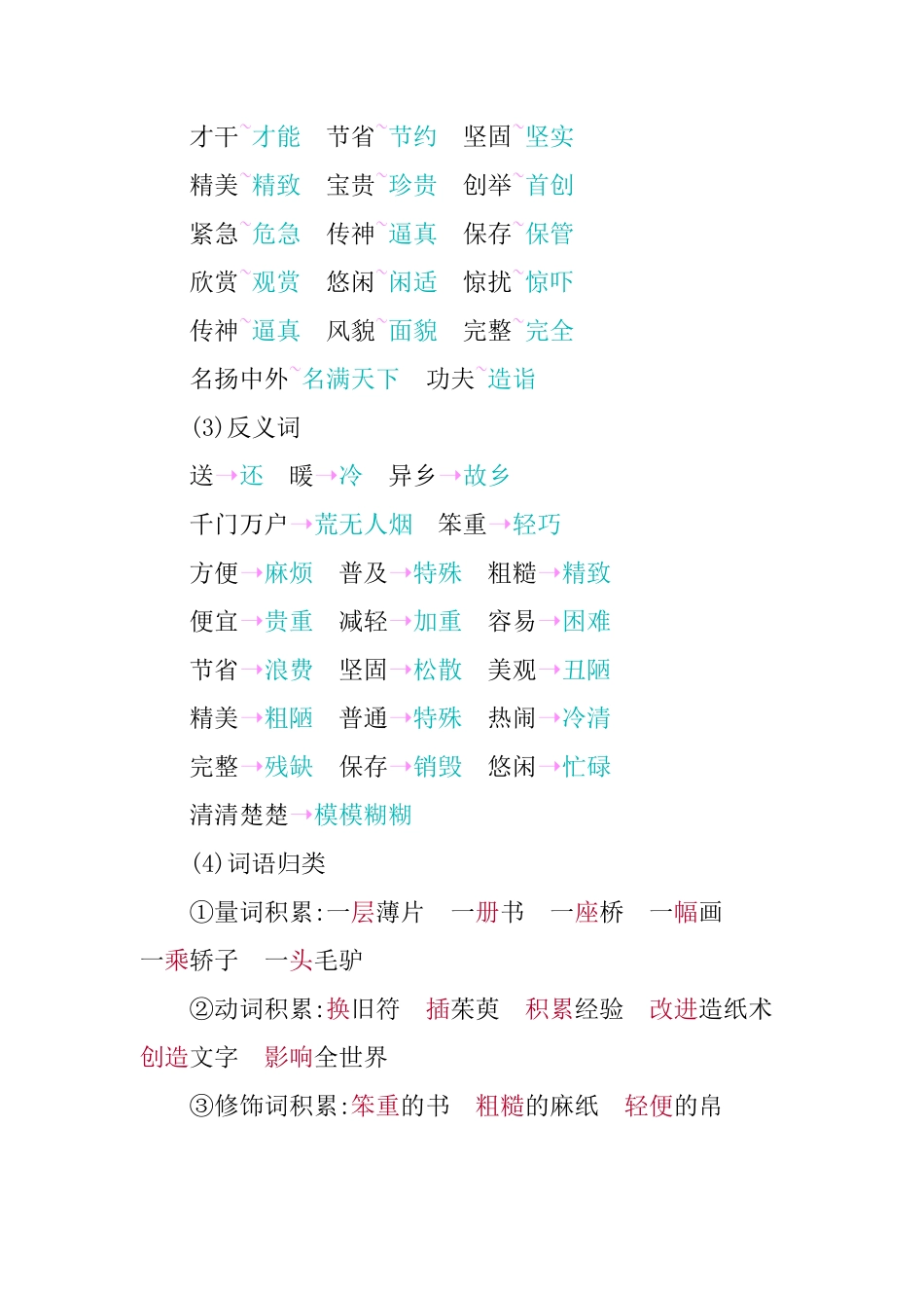 有答案-人教部编版三年级语文下册第三单元知识小结.pdf_第3页