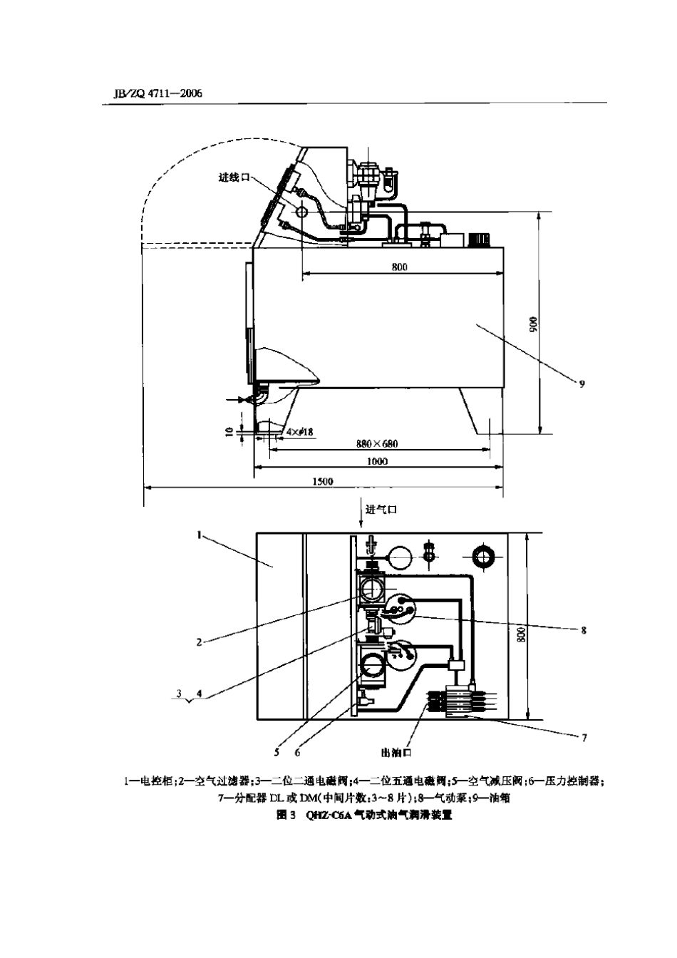 JBZQ 4711-2006 油气润滑装置.pdf_第3页