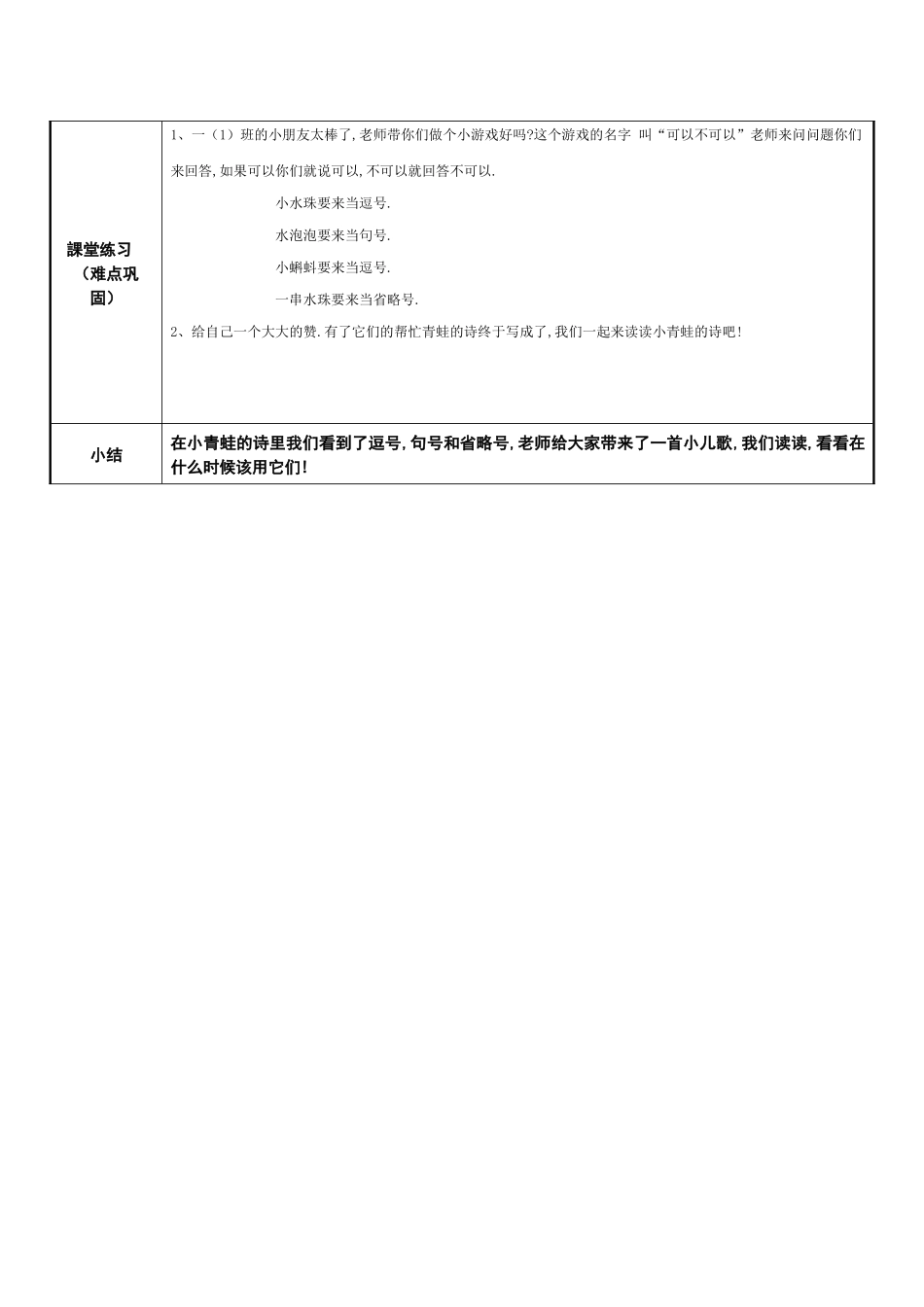 人教版（部编版小学语文一年级上册青蛙写诗教学设计教案4.docx_第2页