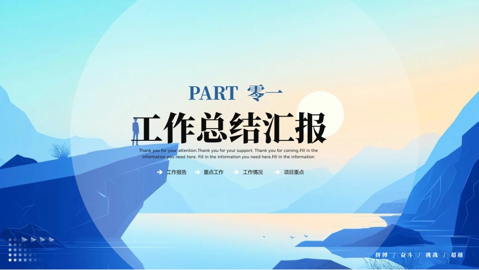 商务励志工作报告汇报模板11.pptx_第3页
