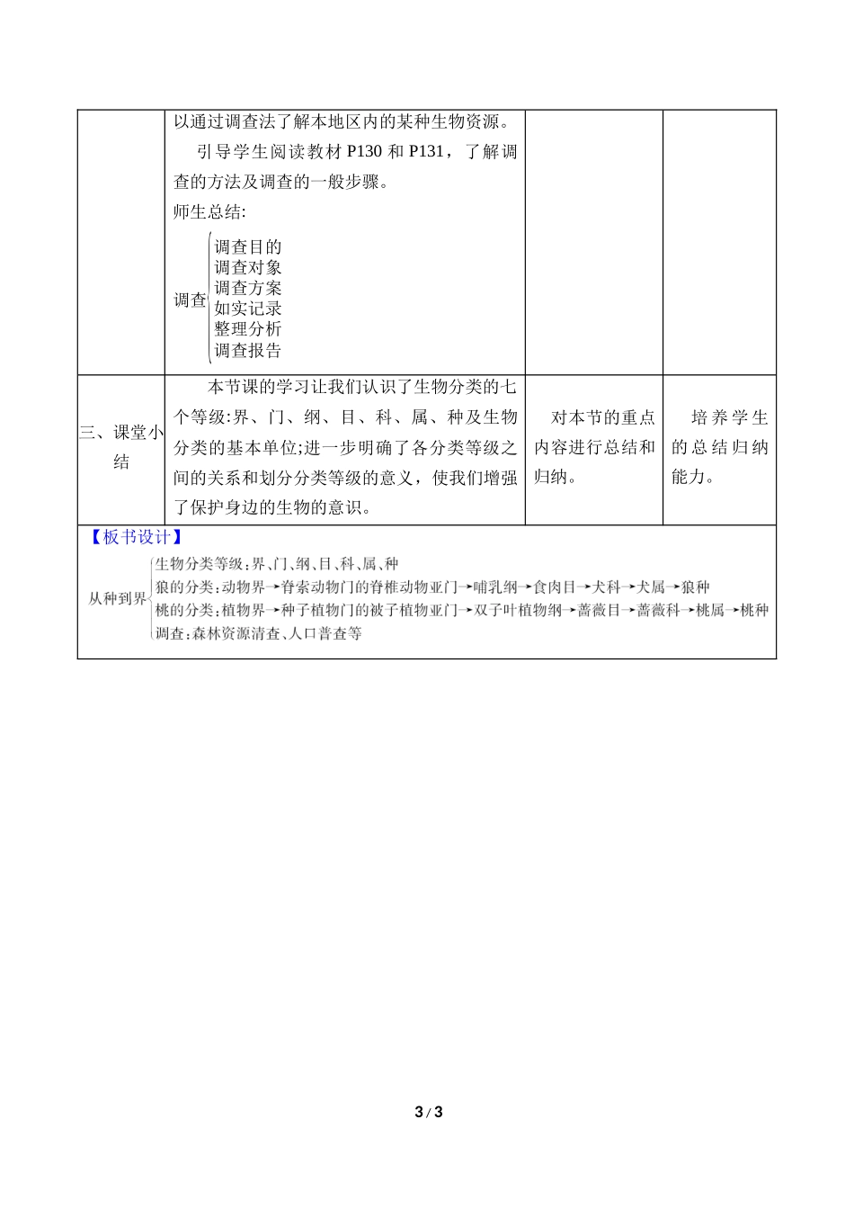 生物人教版2024版七年级上册2.4.2从种到界教学教案教学设计02.docx_第3页