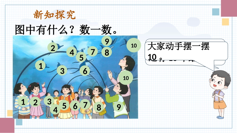 数学人教版2024版一年级上册第2章2.3.110的认识教学课件03.pptx_第3页
