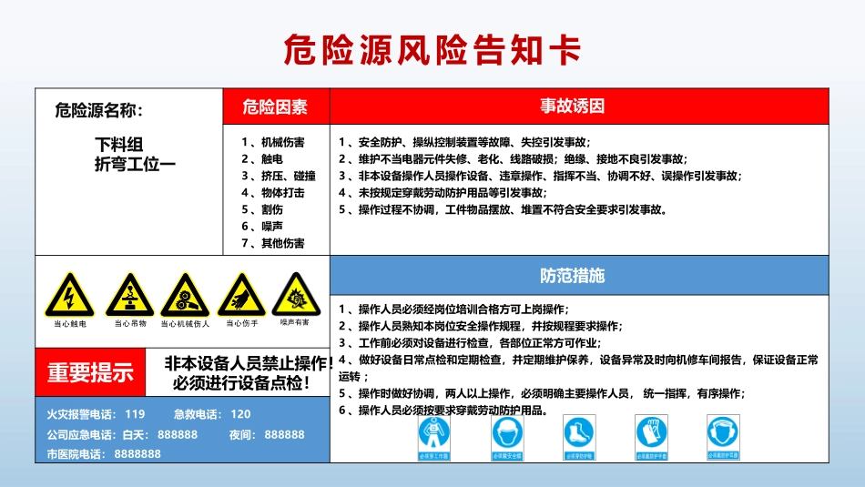危险源风险分级管控告知卡（全套）.pptx_第3页