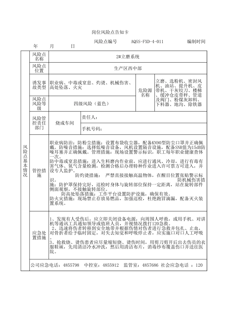 4-11  2#立磨岗位风险告知卡.xls_第1页
