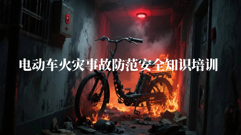 电动车火灾事故防范安全知识培训-附案例.pptx_第1页