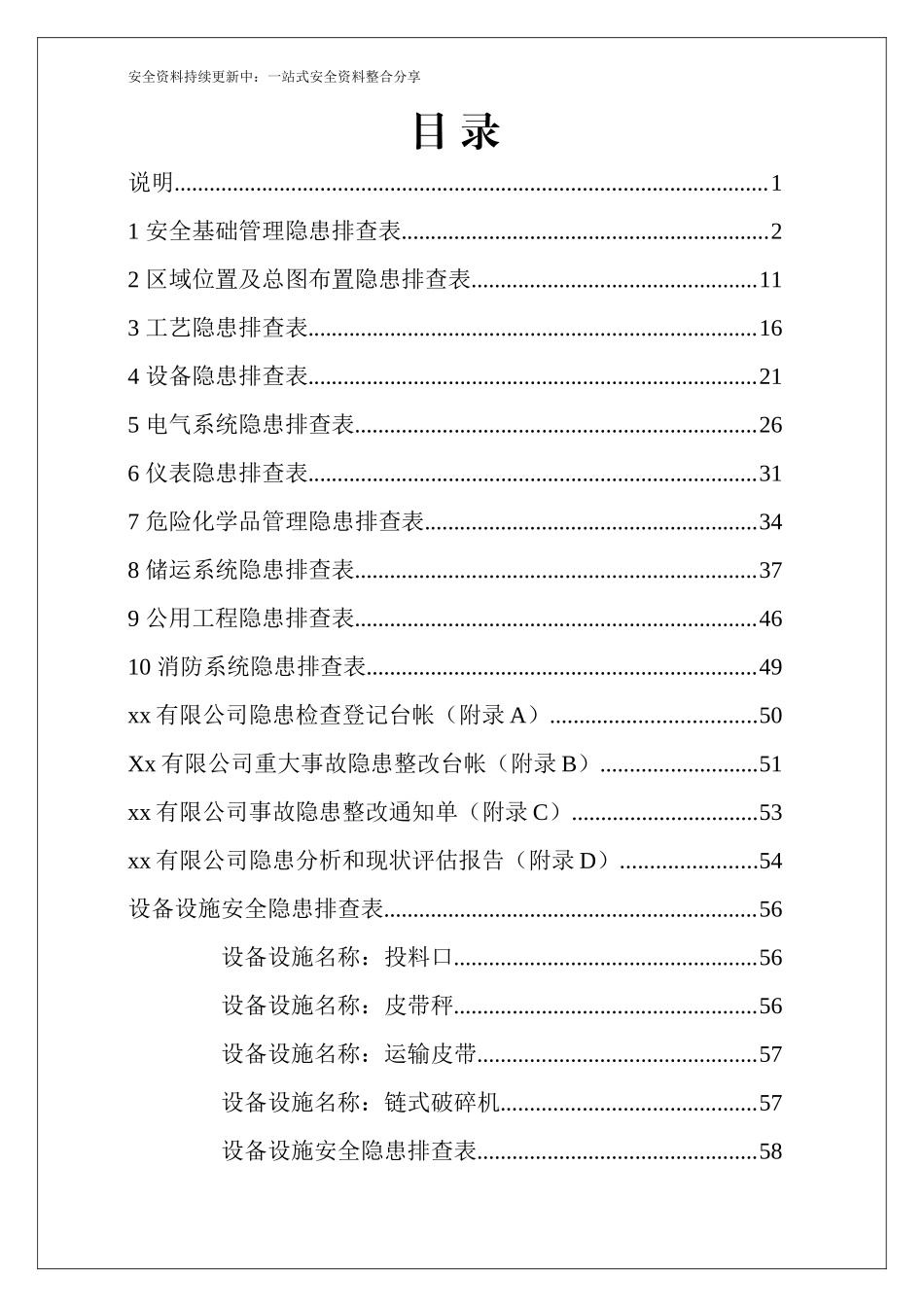 2025版岗位设备--隐患排查清单汇编.docx_第2页