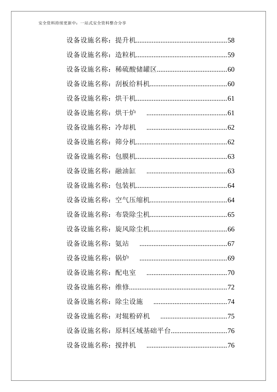 2025版岗位设备--隐患排查清单汇编.docx_第3页
