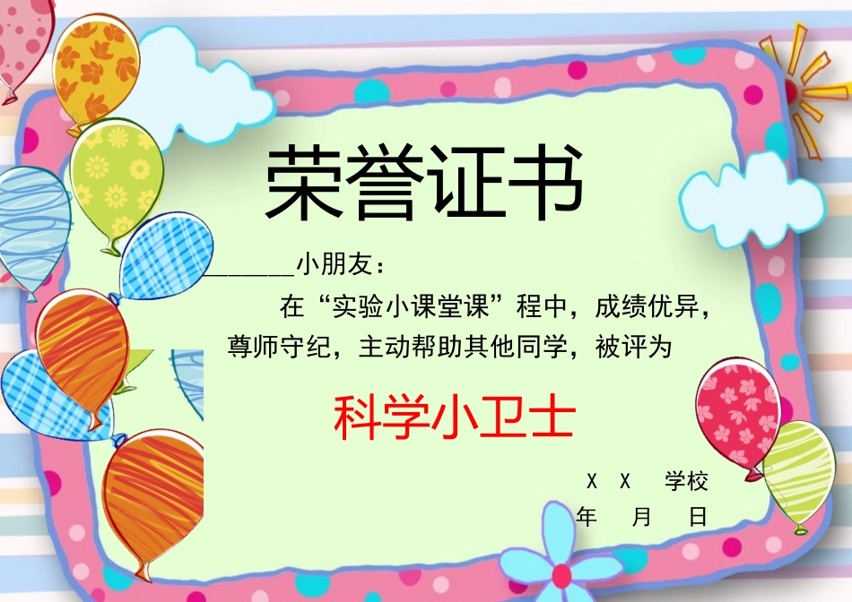学生奖状_荣誉证书电子模板可修改直接打印1011.docx_第1页
